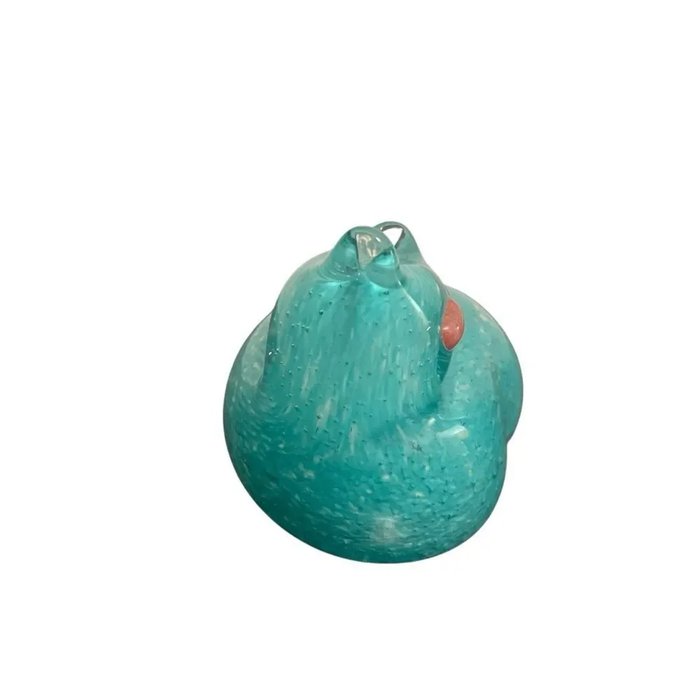 2 West Elm for St Jude Children Research Hospital Handcrafted Glass Cat Figurine